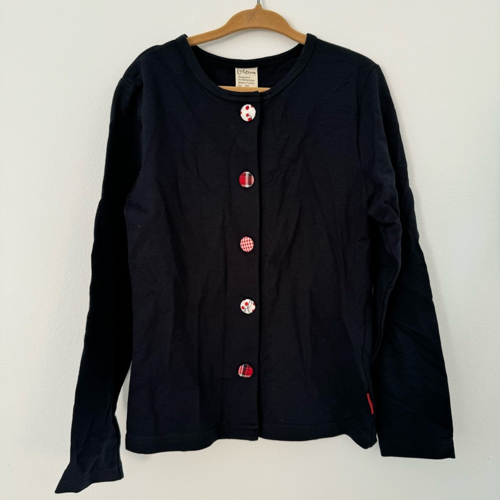 NWT Jottum Navy Cherry Cardigan (8Y)